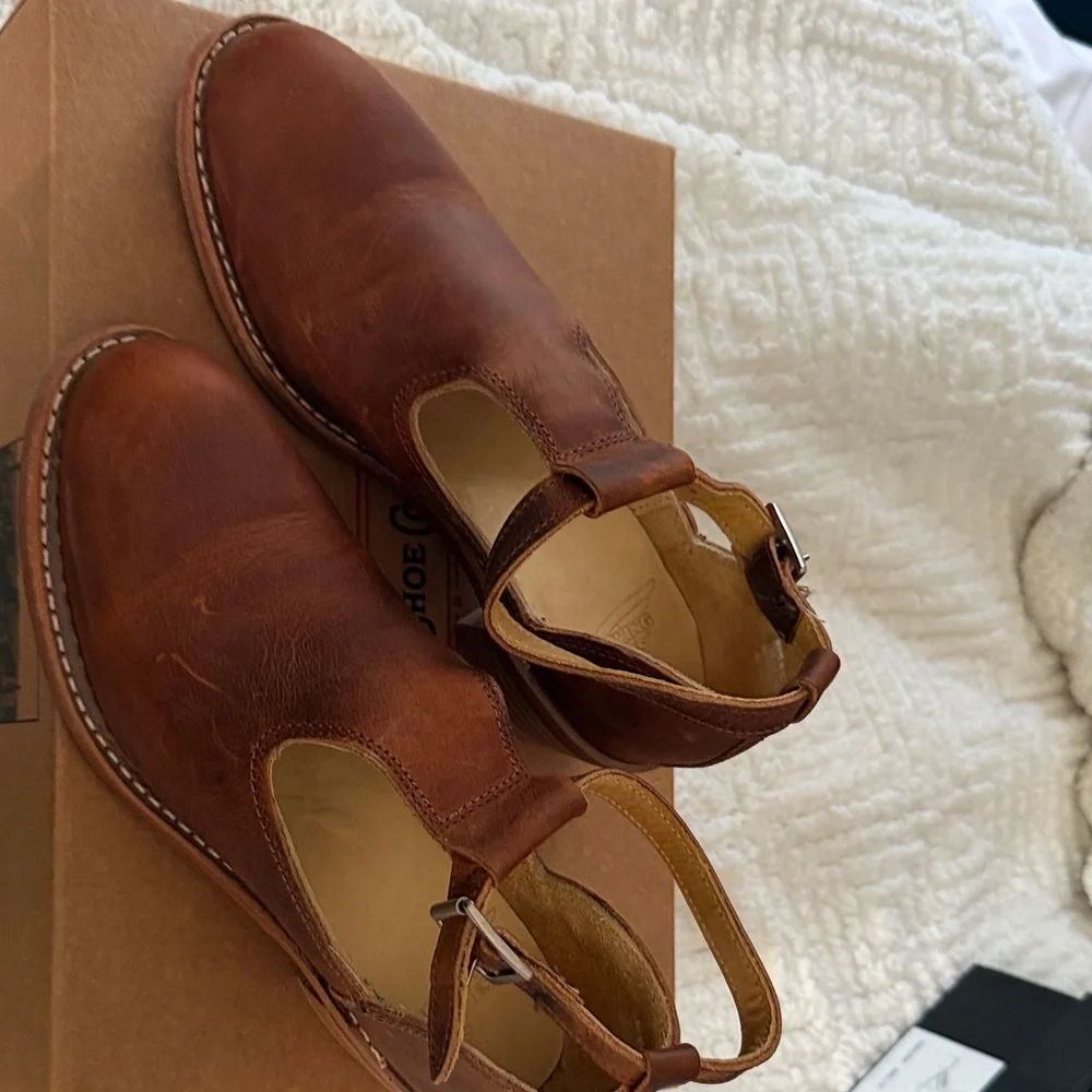 Red Wing Shoes Tan Leather Boots - Picture 1 of 5